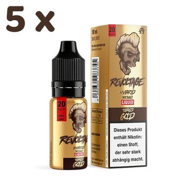 Revoltage Tobacco GOLD 20mg/ml Nikotin, 50/50 Liquid 5x 10ml