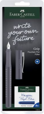 Faber Castell Füller Grip 2010 dapple gray Feder M Blister
