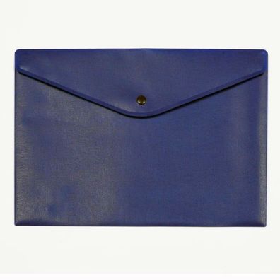 FSY Sichttasche, A4, Druckknopf, opak, blau, 1 Stück