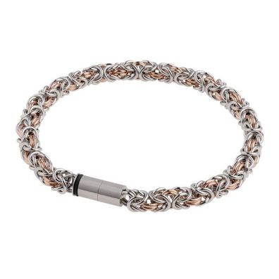 Armkette 20 - Stahl - Königsarmband Stahl Rosé