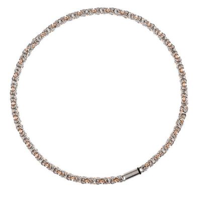 EDvita - Kette 45cm - Königskette Stahl - Rosé