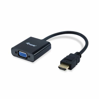 Equip HDMI Adapter VGA mit Audio schwarz