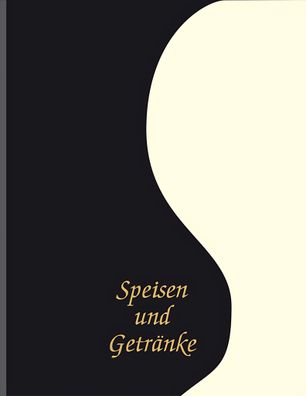 Adina Speisekarte Menümappe A4 schwarz / beige Wave