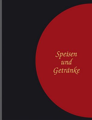 Adina Speisekarte Menümappe A4 schwarz / rot