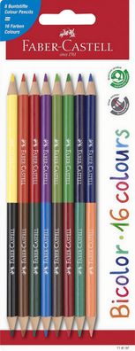 Faber Castell Buntstift Bicolor Mine 3,25 mm 8er Blister