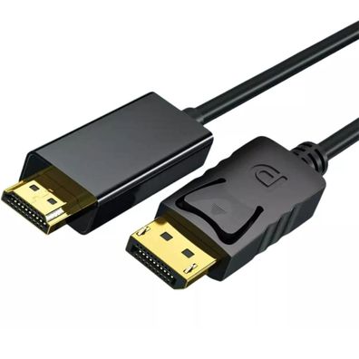 M39 DisplayPort auf HDMI Kabel DP Stecker auf HDMI Stecker Verbindungskabel 1,8m