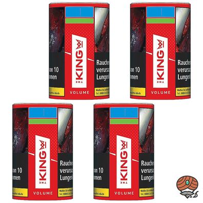 The King Red Volumentabak Dose 4x 90g