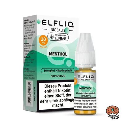 ELFLIQ by ELFBAR Menthol * 10mg/ml* Nikotinsalz, Liquid 10ml