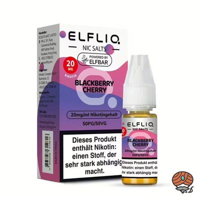 ELFLIQ by ELFBAR Blackberry Cherry * 20mg/ml* Nikotinsalz, 10ml Liquid