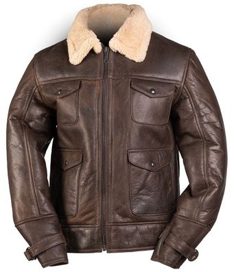 US Navy Bomberjacke A4 Fliegerjacke Vintage Lammfelljacke Fliegerjacke