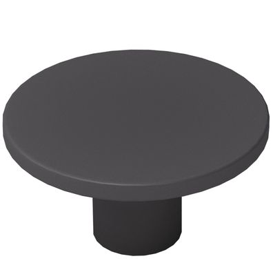 Möbelknopf Schwarz matt Ø 36 mm Schrankknopf Metall pulverbeschichtet modern
