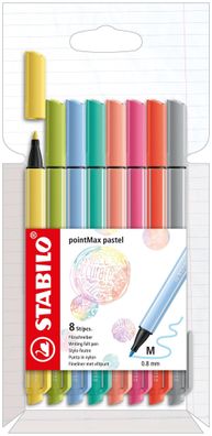 Stabilo pointMax 8er Etui Pastellfarben