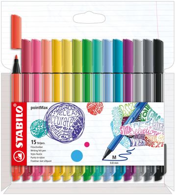 Stabilo pointMax 15er Etui Neue Farben