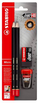 Stabilo Exam Grade HB 4er Blister + Spitzer + Radierer