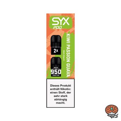 SYX POD KIWI Passion GUAVA, 20mg/ml Nikotin à 2 Pods