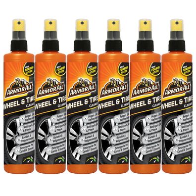 6x Armor All Felgenreiniger Reifenreiniger Alufelgen Stahlfelgen Reiniger Felgen 0,3L
