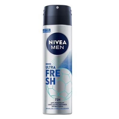 Nivea Men Ultra Fresh Antitranspirant Spray, 150 ml