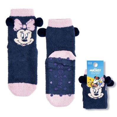 Disney Minnie Anti-Rutsch Socken 3D Kinder Haussocken Mädchen