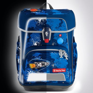Step by Step CLOUD Reflect Schulranzen-Set "Rocket Novo", 5-teilig