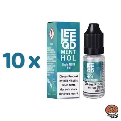 LEEQD Menthol 12mg/ml Nikotin, Liquid 10x 10ml