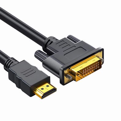 M50 1,5m HDMI auf DVI Kabel HDMI Stecker zu DVI Stecker 24 + 1 1080P FullHD PC TV