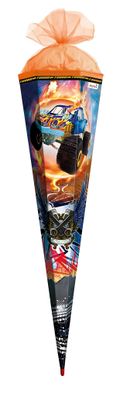 Roth Schultüte 85cm eckig Monstertruck Fire