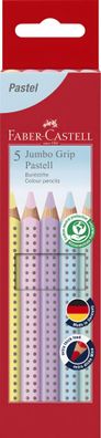 Faber Castell Buntstift Grip Jumbo 5,3 mm pastell 5er Etui