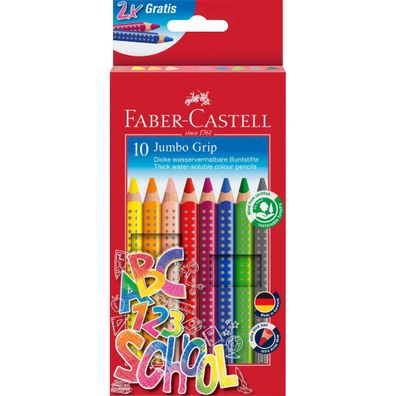 Faber Castell Buntstift Grip Jumbo 5,3 mm 10er Promotionetui