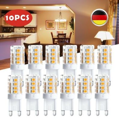 10x G9 LED Warmweiß 5W Birne Sockel Leuchtmittel führte Energiesparlampen 220V