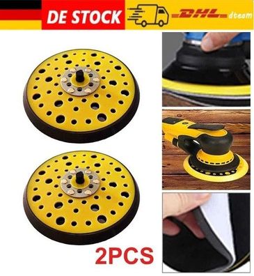 2x Medium Sander Backing 150mm 54 Holes Hook & Loop Pad Für Mirka CEROS DEROS DE
