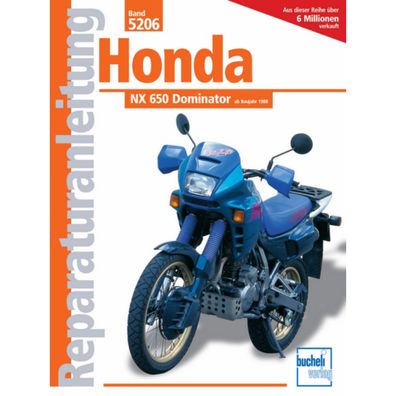 Honda NX 650 Dominator Modelltypen RD 02,08 Baujahre ab 1988 Reparaturanleitung