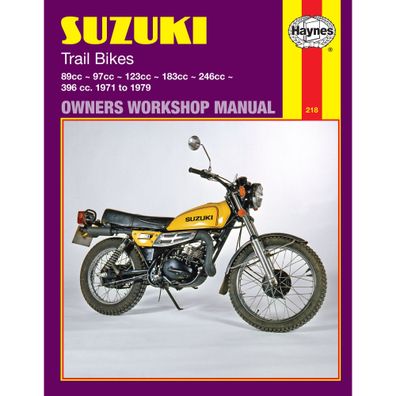 Suzuki Trail Bikes TC/TS 90/100/125/185/250/400 71-79 Reparaturanleitung Haynes
