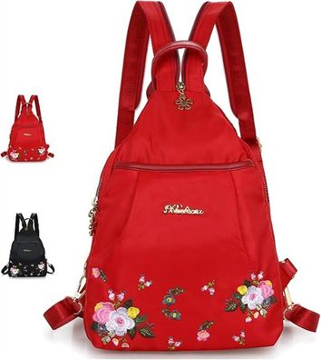 Multifunktionaler tragbarer bedruckter Damenrucksack