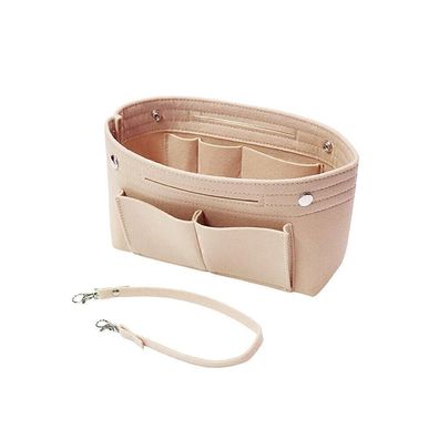Damen Filz Organizer Handtasche Reisetasche Einsatz Futter Geldborse Tasche