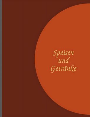 Adina Speisekarte Menümappe A4 braun / hellbraun