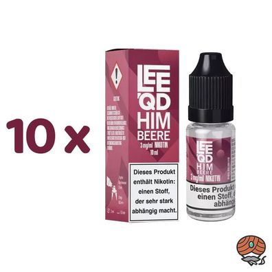 LEEQD Himbeere 3mg/ml Nikotin, Liquid 10x 10ml