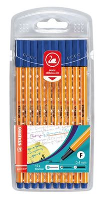 Stabilo point 88 10er Etui blau