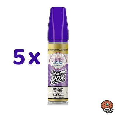 Dinner Lady Dessert Bar BERRY JAM ON TOAST Longfill Liquid Aroma 5x 14ml