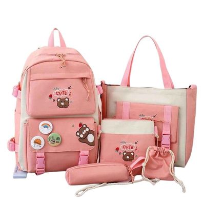 5er Set Kinder Madchen Schulrucksack Schulranzen Schultasche Schule Rucksack DE