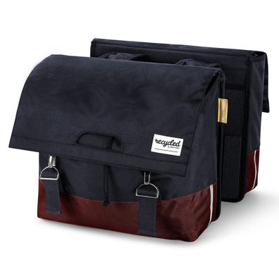 Recycelte Doppelpacktasche Urban Proof 40 Liter - Burgunderrot/Grau