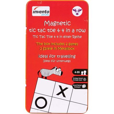 Invento Just Play Magnetspiele: Tic Tac Toe & 4 in a Row