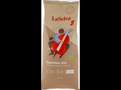 LaSelva 3x Espresso "Forte" - Röstkaffee Ganze Bohne 1kg