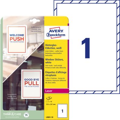 Universaletiketten 210x297mm weiß