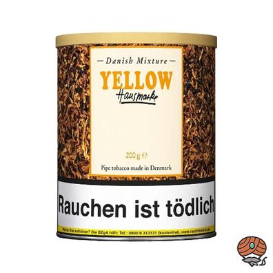 Danish Mixture Hausmarke Yellow Pfeifentabak 200g Dose