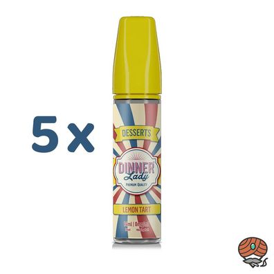 Dinner Lady LEMON TART Longfill Aroma für E-Zigaretten - Desserts 5x 14ml