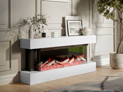 Kommode Kioto mit Kamin Highboard Schrank Sideboard Modern Wohnzimmer Kollektion