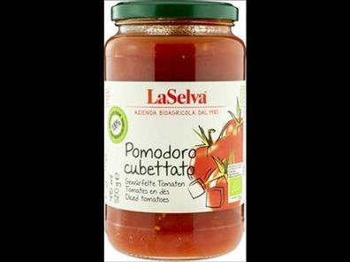 LaSelva 3x Pomodoro cubettato - Gewürfelte Tomaten 520g