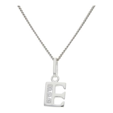 JuwelmaLux Anhänger Buchstabe "E" 925/000 Silber mit synth. Zirkonia JL16-02-0565