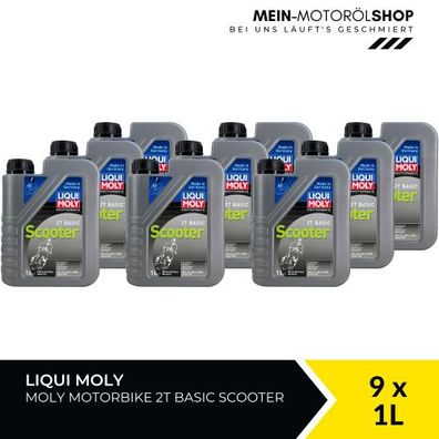 Liqui Moly Motorbike 2T Basic Scooter 9x1 Liter