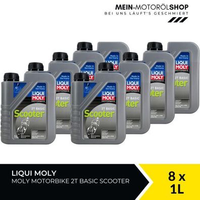 Liqui Moly Motorbike 2T Basic Scooter 8x1 Liter